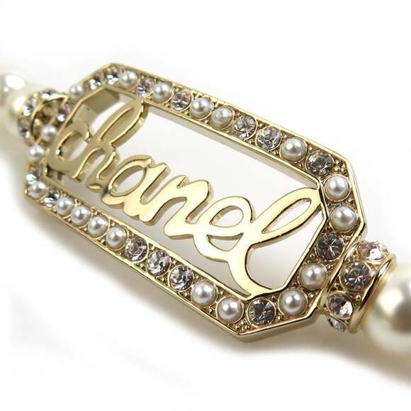 Chanel Necklace Metal And Faux Pearl #229203C13B - Picture 4 of 5